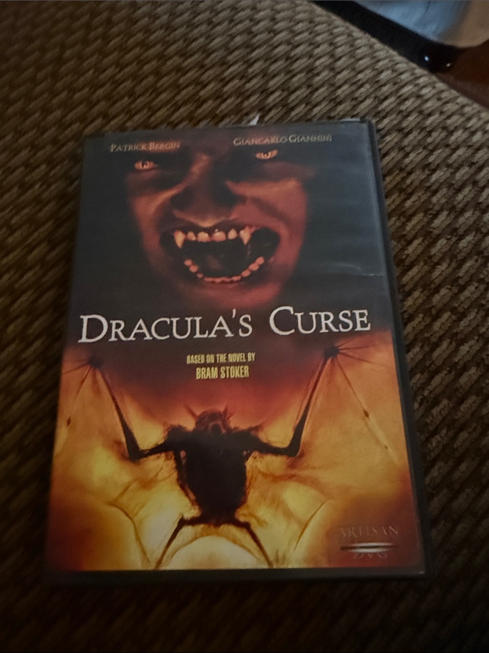 Dracula's Curse Horror DVD - Black/Orange